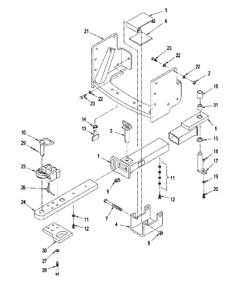 87441131 - Буксировочный брус