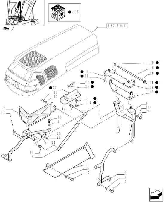 87489635 - Газовый амортизатор
